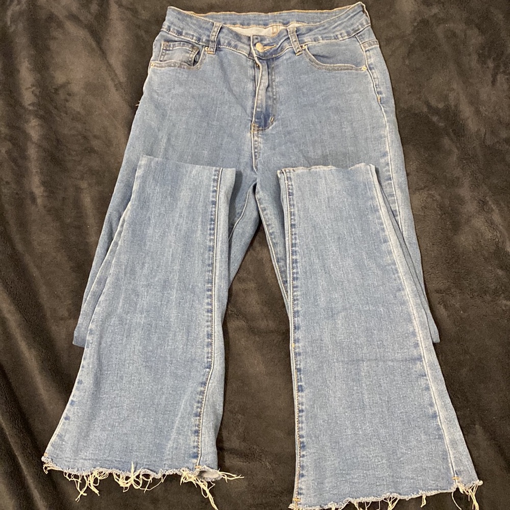 Shein Solid Ruched Skinny Jeans size S